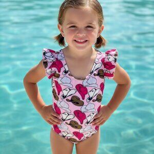 Cowgirl Hat Swimsuit | Girls Western One Piece
